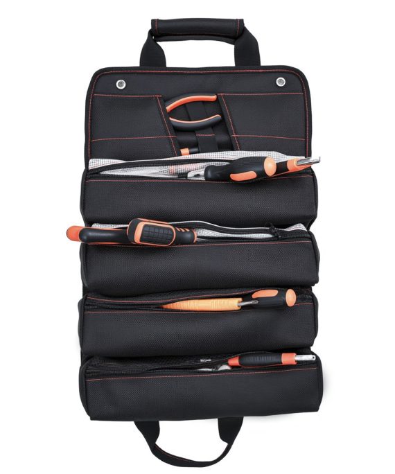 New thick and waterproof hardware tool storage bag - Oxford cloth rolled bag - portable cross-body handbag